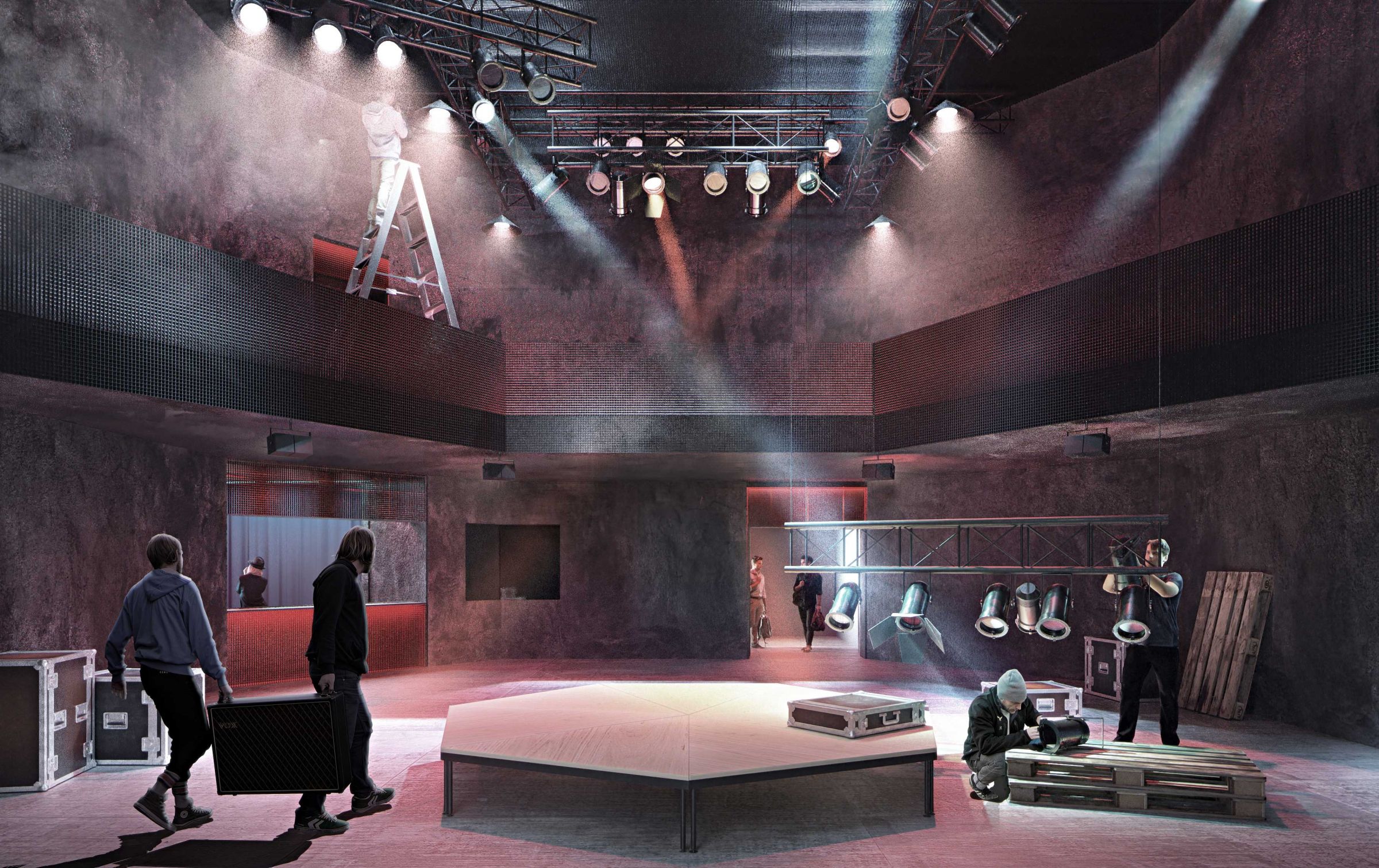 Der runde Konzertsaal schafft Nähe zwischen KünstlerInnen und Publikum kuppel_concerthall_lukasraeber