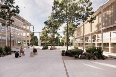 The schoolyards are contained outdoor spaces interwoven with the cultural landscapes around them lukasraeber_ruggell_2_rang_hof_1